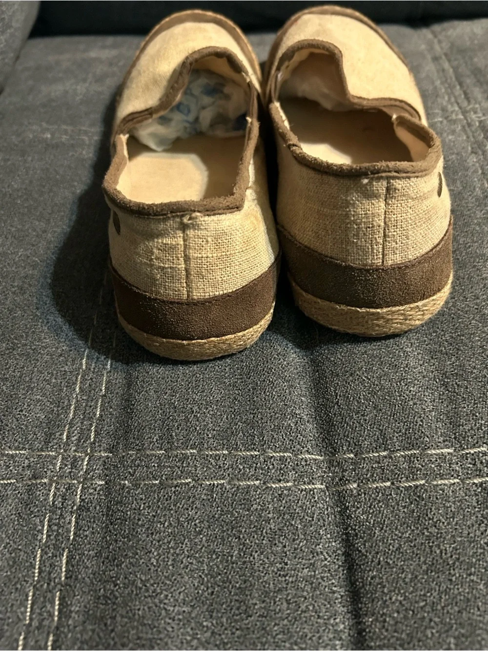 UGG Women’s Beige and Brown Slip-On Espadrilles